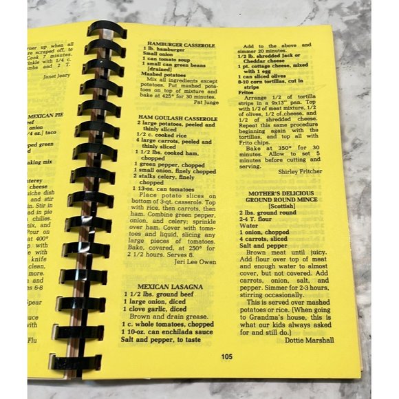 Womens Ministries Favorite Church Recipes Cookbook Granada Heights Friends Vtg - Picture 10 of 12